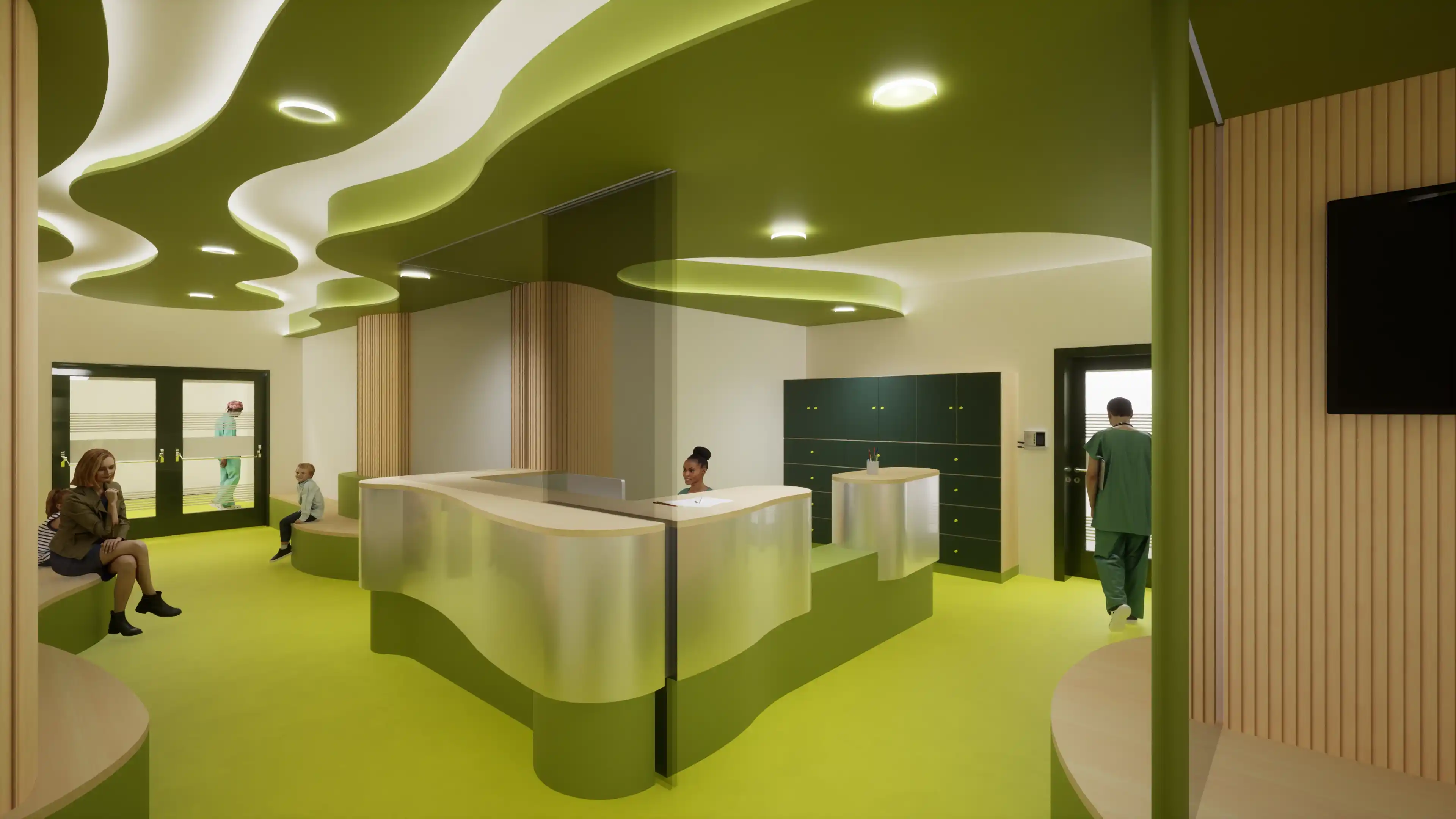 Neugestaltung Empfang und Wartebereich